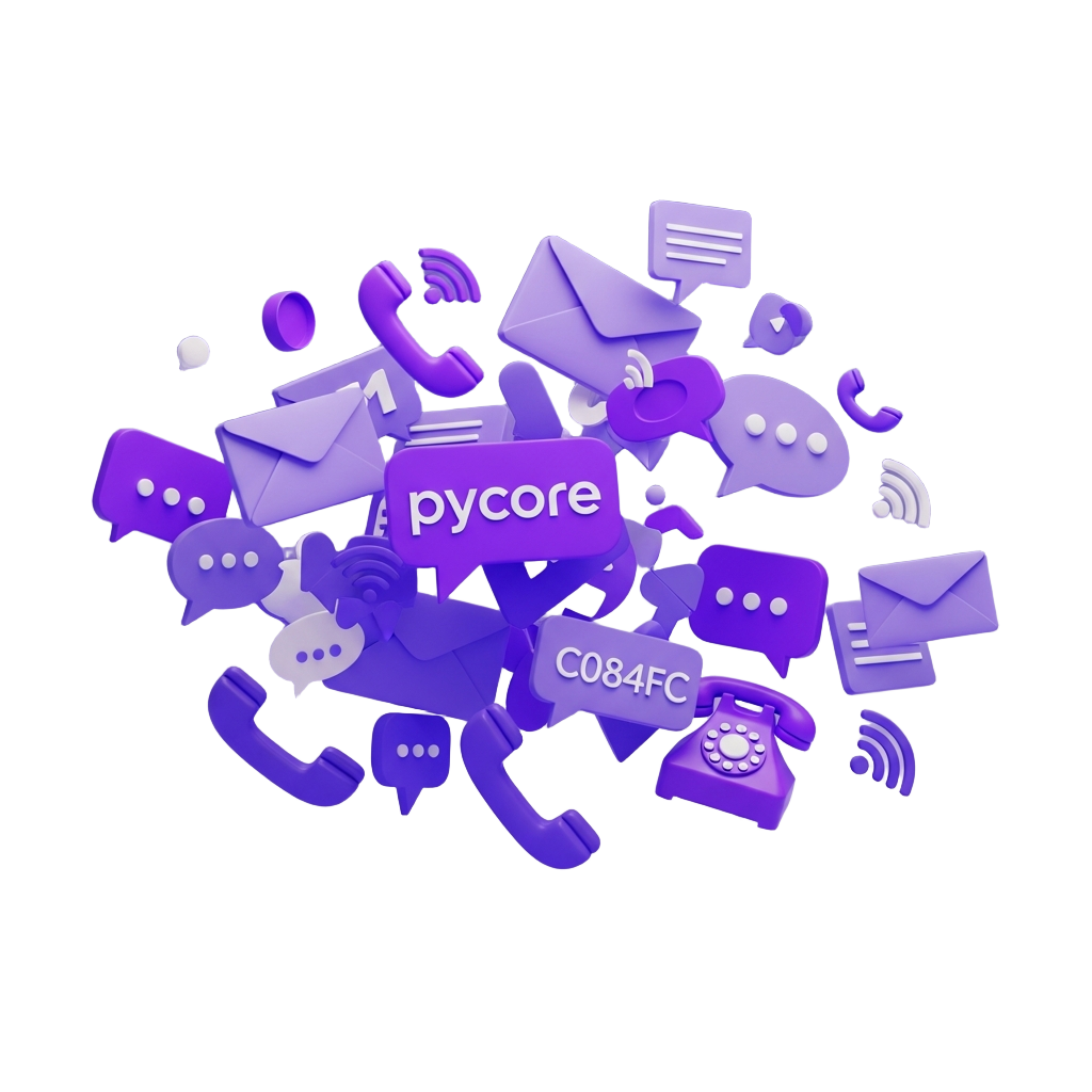 Messages are scattered across platforms